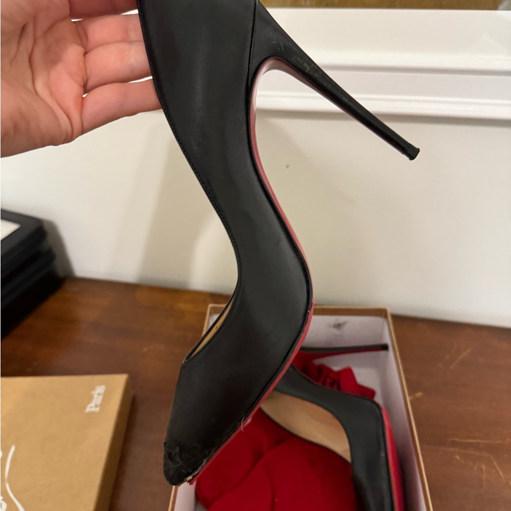 Damaged Christian Louboutin Pigalle Follies Black in box damaged - Picture 9 of 13